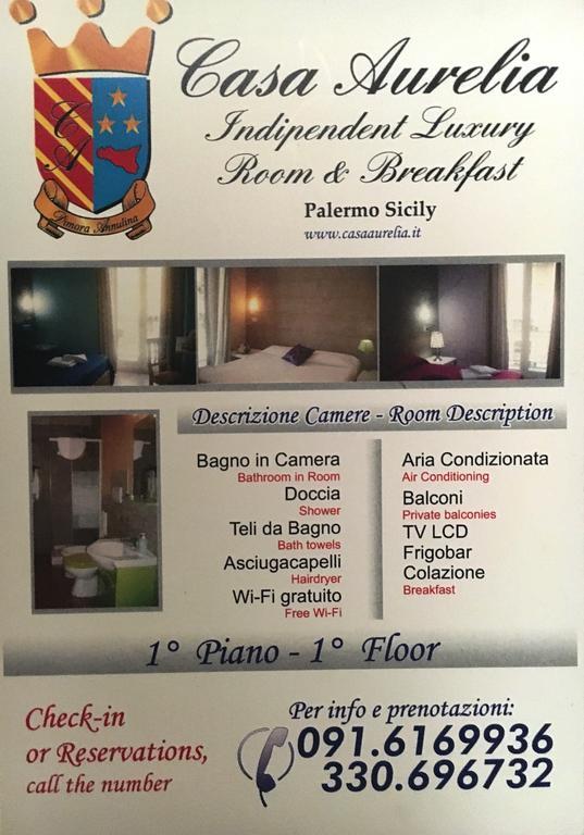Casa Aurelia Hotell Palermo Exteriör bild